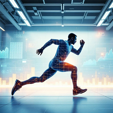 Athlete training with AI-powered coaching technology