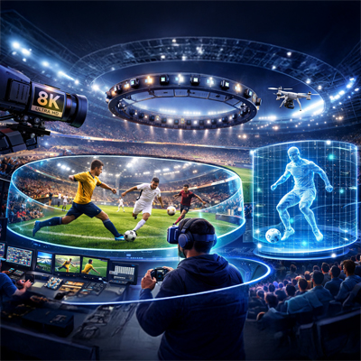 The Future of Sports Broadcasting: 8K, 360° Viewing & Volumetric Capture