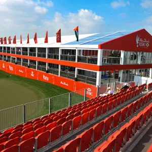 Harlequin creates new look hospitality setting at Abu Dhabi HSBC Golf Championships