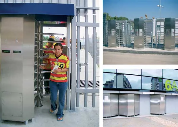 Full-height turnstiles