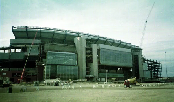 Gillette Field, home of the MLS Revolution and the NFL Patriots, the 2001 and 2003 Super Bowl Champions.