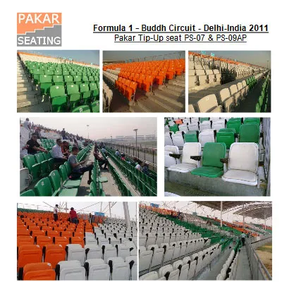 Formula 1 - Buddh Circuit - Delhi-India 2011 | Pakar Tip-Up seat PS-07 & PS-09AP