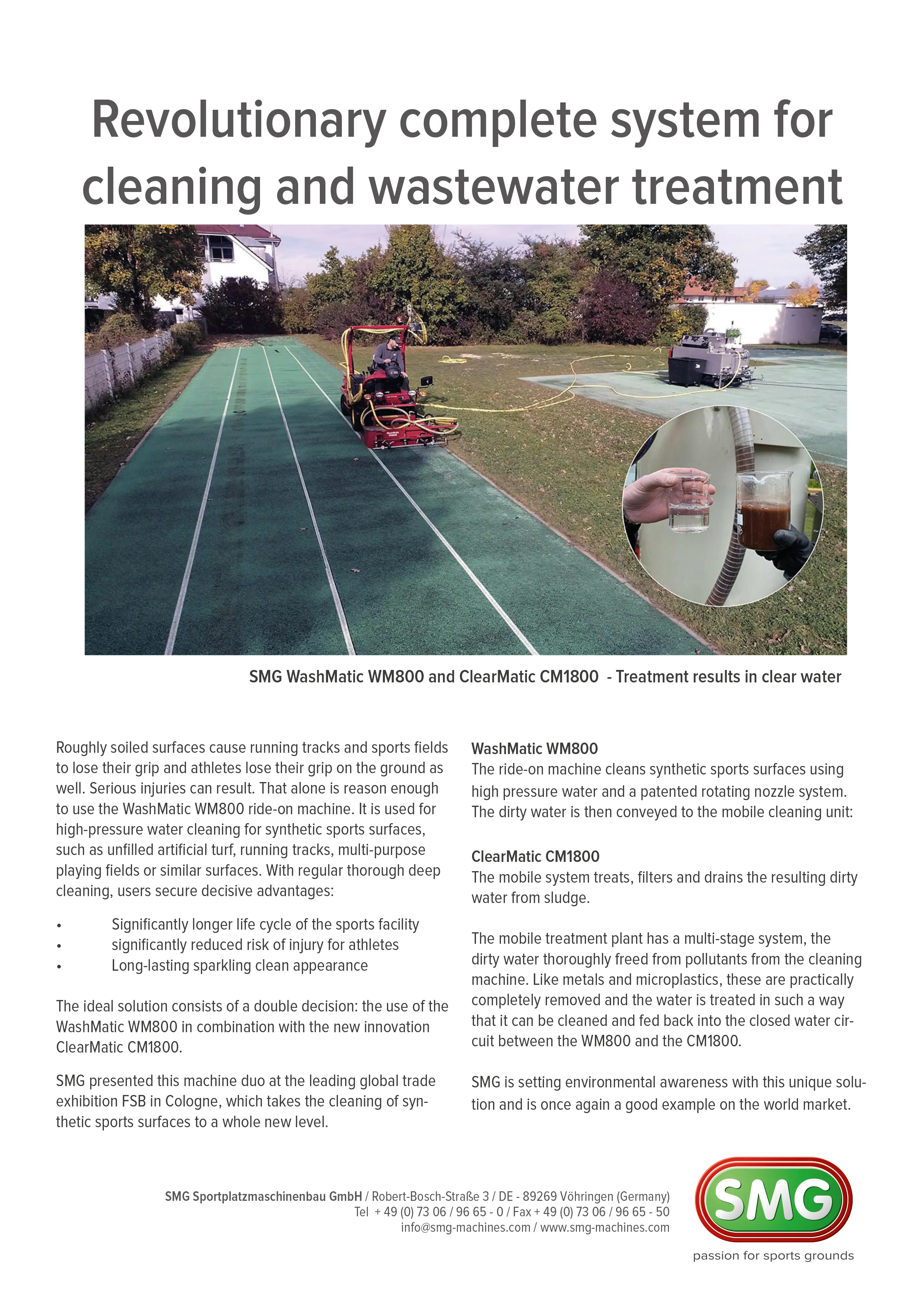 Revolutionary complete system for cleaning and wastewater treatment