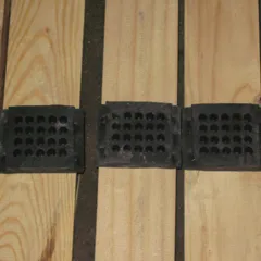 Sundek?s shock absorbing rubber pads