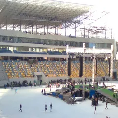Arena Lviv, Ukraine - set up ready for action
